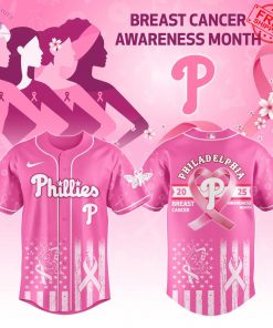 Philadelphia Phillies x Breast Cancer Awareness Month 2025 Limited Baseball Jersey