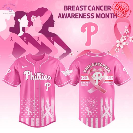 Philadelphia Phillies x Breast Cancer Awareness Month 2025 Limited Baseball Jersey