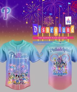 Philadelphia Phillies x Disneyland’s 70th Celebrating Limited Baseball Jersey