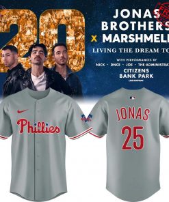 Philadelphia Phillies x Jonas 20 Citizens Bank Park Limited Baseball Jersey