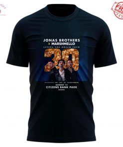 Philadelphia Phillies x Jonas Brothers x Marshmello Living The Dream Tour 2025 Limited T-Shirt
