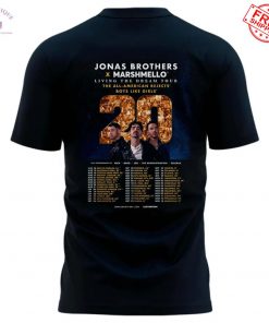 Philadelphia Phillies x Jonas Brothers x Marshmello Living The Dream Tour 2025 Limited T Shirt 3
