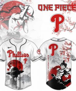 Philadelphia Phillies x One Piece Peach Blossom 2025 Limited Baseball Jersey