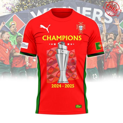 Portugal Winners UEFA Nations League 2024-2025 Champions Limited T-Shirt