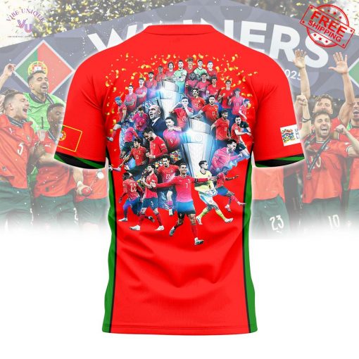 Portugal Winners UEFA Nations League 2024-2025 Champions Limited T-Shirt