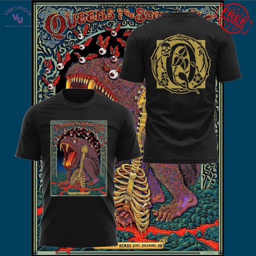 Queens of the Stone Age Columbus World Tour 2025 Limited T-Shirt