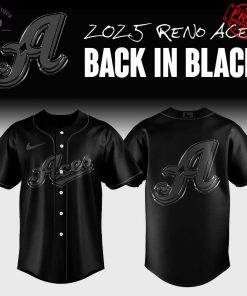 Reno Aces 2025 Back In Black Limited Baseball Jersey