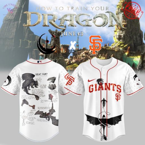 SF Giants How to Train Your Dragon 2025 Limited Baseball Jersey