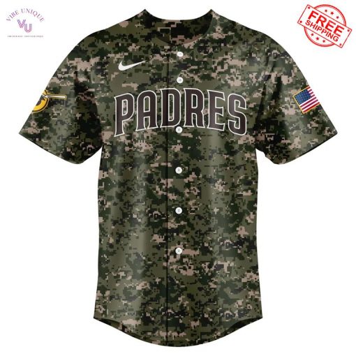 San Diego Padres Camo Personalized 2025 Limited Baseball Jersey