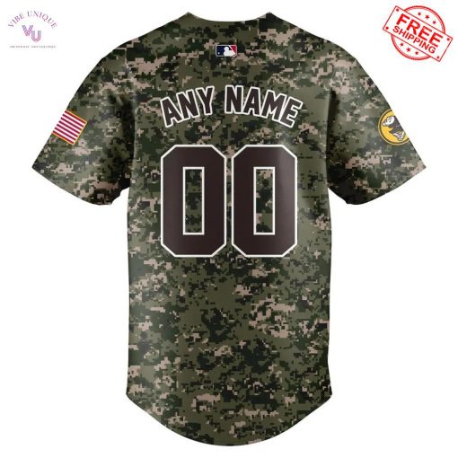 San Diego Padres Camo Personalized 2025 Limited Baseball Jersey