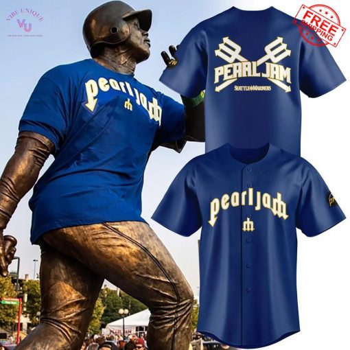 Seattle Mariners Pearl Jam Ten Club Limited Baseball Jersey
