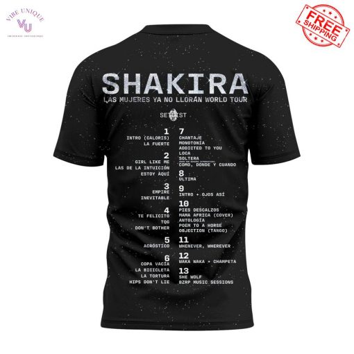Shakira Las Mujeres Ya No Lloran World Tour 2025 Limited T-Shirt