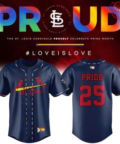 St. Louis Cardinals Proudly Pride Month 2025 Special Baseball Jersey