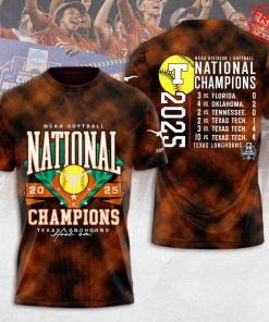 Texas Longhorns Softball National Champions 2025 Limited T-Shirt