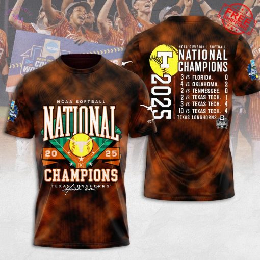Texas Longhorns Softball National Champions 2025 Limited T-Shirt