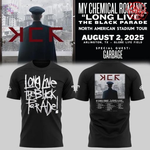 Texas Rangers Long Live The Black Parade Tour 2025 Limited T-Shirt