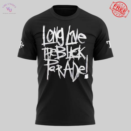 Texas Rangers Long Live The Black Parade Tour 2025 Limited T-Shirt