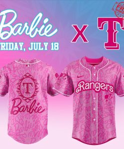 Texas Rangers x Barbie Game Day July 2025 Limited Baseball Jersey
