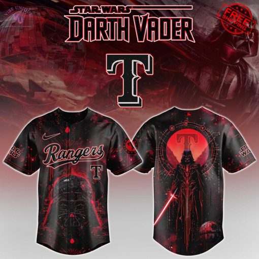 Texas Rangers x Star Wars Darth Vader 2025 Limited Baseball Jersey