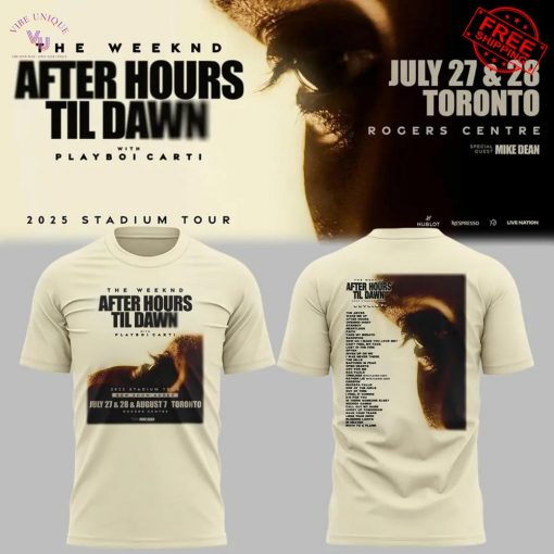 Toronto Blue Jays The Weeknd After Hours Til Dawn 2025 Limited T-Shirt