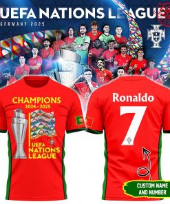 UEFA Nations League Germany 2025 Portugal Personalized Limited T-Shirt