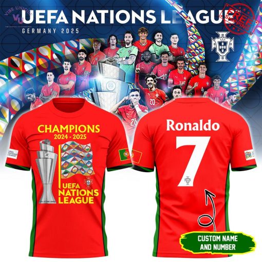 UEFA Nations League Germany 2025 Portugal Personalized Limited T-Shirt