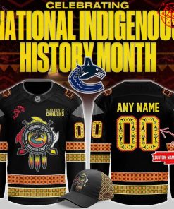 Vancouver Canucks 2025 National Indigenous Personalized Limited Hockey Jersey