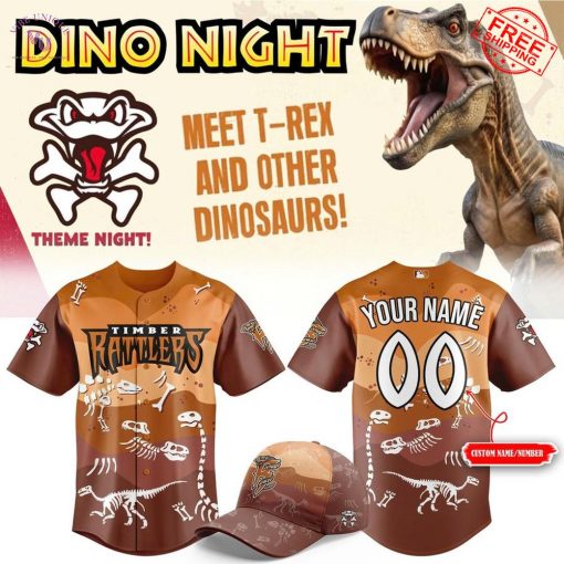 Wisconsin Timber Rattlers x Dino Night 2025 Limited Baseball Jersey