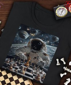 Astronaut Play Chess Outer Space Limited T-Shirt