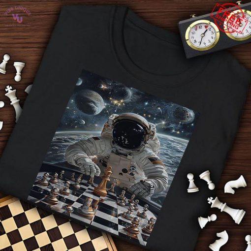 Astronaut Play Chess Outer Space Limited T-Shirt