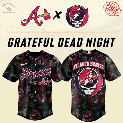 Atlanta Braves Grateful Dead Night 2025 Limited Baseball Jersey