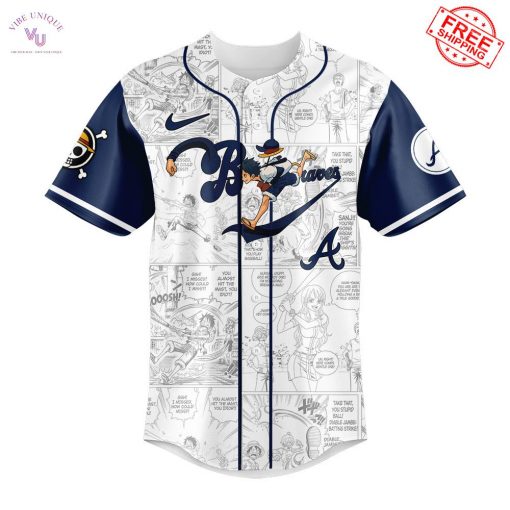 Atlanta Braves One Piece Straw Hat Pirates 2025 Limited Baseball Jersey