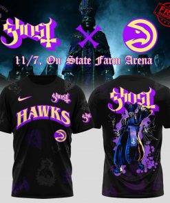 Atlanta Hawks x Ghost Band Skeletour 2025 Limited T-Shirt
