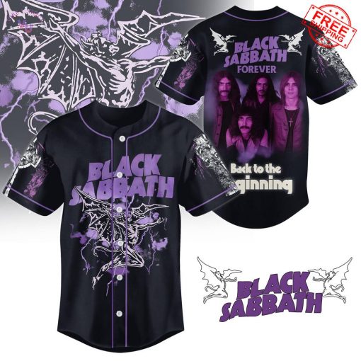 Black Sabbath Forever Back To The Beginning 2025 Limited Baseball Jersey