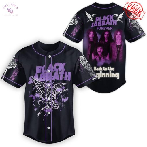 Black Sabbath Forever Back To The Beginning 2025 Limited Baseball Jersey