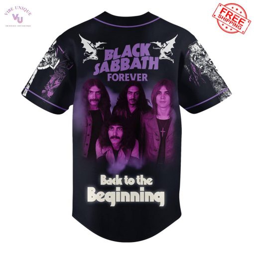 Black Sabbath Forever Back To The Beginning 2025 Limited Baseball Jersey