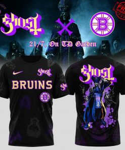 Boston Bruins x Ghost Band Skeletour 2025 Limited T-Shirt