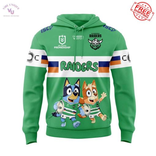 Canberra Raiders x Bluey and Bingo 2025 Limited Shirt Collection