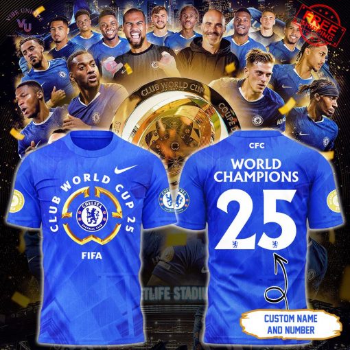 Chelsea FC Fifa Club World Tour Champions 2025 Limited T-Shirt