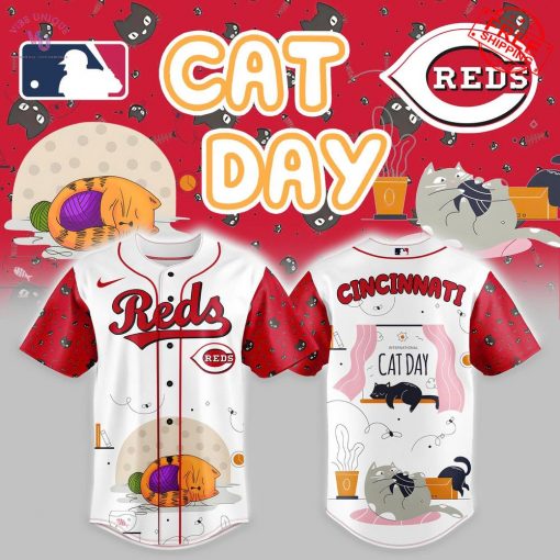Cincinnati Reds x International Cat Day 2025 Limited Baseball Jersey
