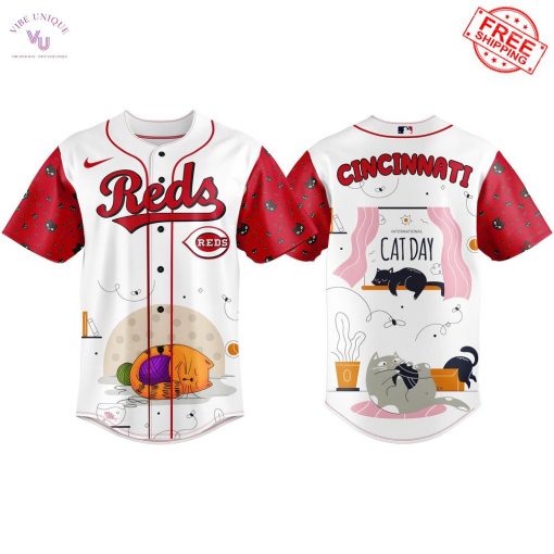 Cincinnati Reds x International Cat Day 2025 Limited Baseball Jersey
