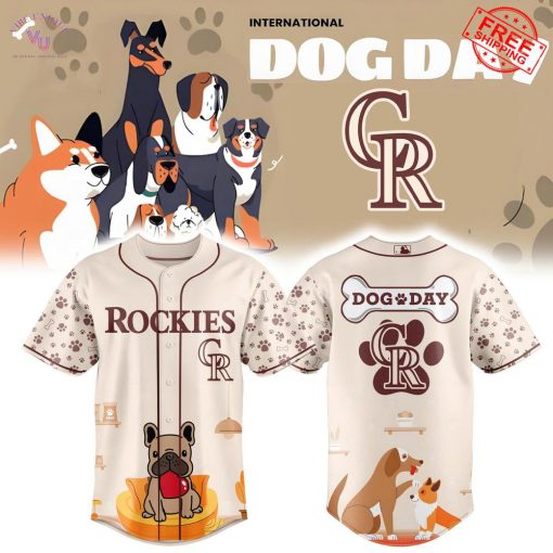 Colorado Rockies International Dog Day 2025 Limited Baseball Jersey