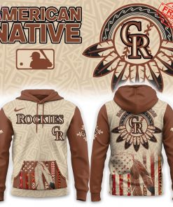 Colorado Rockies x Native American Heritage Special Hoodie 2025