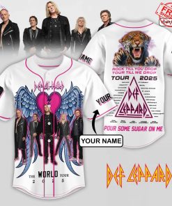 Def Leppard Rock Till You Drop Tour Till We Drop Tour 2025 Limited Baseball Jersey