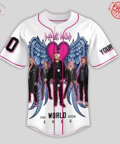 Def Leppard Rock Till You Drop Tour Till We Drop Tour 2025 Limited Baseball Jersey