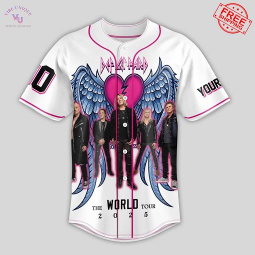 Def Leppard Rock Till You Drop Tour Till We Drop Tour 2025 Limited Baseball Jersey
