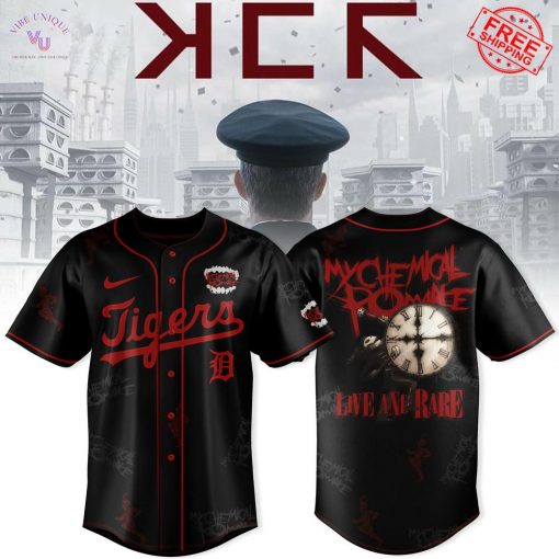 Detroit Tigers x My Chemical Romance Long Live The Black Parade Tour 2025 Limited Baseball Jersey