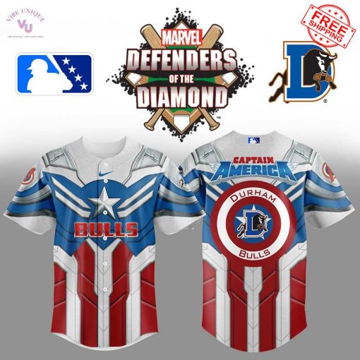 Durham Bulls x Marvel Captain America 2025 Limited Baseball Jersey