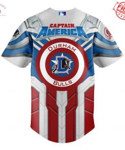 Durham Bulls x Marvel Captain America 2025 Limited Baseball Jersey 3