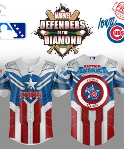 Iowa Cubs x Marvel Captain America 2025 Limited Baseball Jersey